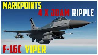 F-16C Viper JDAM / JSOW Ripple, Markpoints Tutorial | Digital Combat Simulator | DCS World