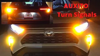 Auxito Turn Signal LED's front and Rear for 2019 to 2021 Toyota RAV4