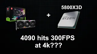 4090+5800X3D at 4K Resolution in Competitive Games (MW1/2)