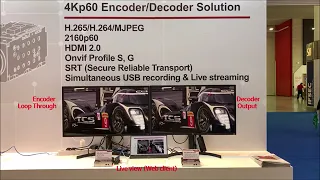 4Kp60 HEVC Encoder & Decoder Solution_Latency Test(SRT/RTSP/MPEG-TS/RTMP/ONVIF)