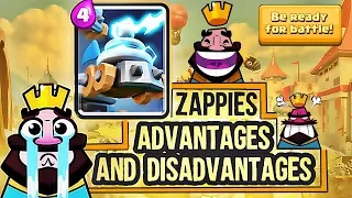 clash royale | advantage and disadvantages about zappies | how to use and counter zappies