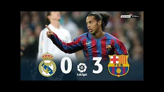 Real Madrid 0 x 3 Barcelona ● La Liga 05/06 Resumen y Goles HD