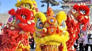 Lion Dance 2024 on Lunar new year celebration at Terminal21 Pattaya, Thailand