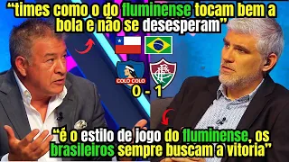 "PERDEMOS PARA UM FLUMINENSE CHEIO DE BAIXAS E 16° NO BRASIL CHILENOS COMENTAM APOS A VITORIA DO FLU