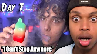 He FORCES Himself To Get Addicted To Vape For VIEWS