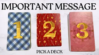 Pick a Card ✅ An Important Message You Need to Hear Right Now ⏰ Psychic Tarot Reading