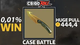 0,01% to win this CSGOROLL Battle...