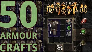 50 Safety Craft Armors - puzzle and slam the best in Project Diablo 2 (PD2)