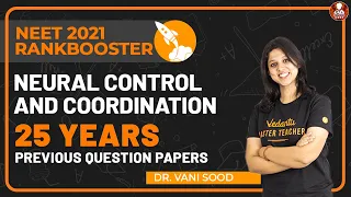 Neural Control and Coordination-25 Years Previous Question Papers | NEET 2021 Rank Booster | Vedantu