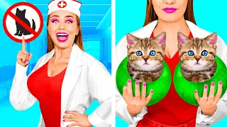Funny Ways To Sneak Pets Into The Hospital | Funny Moments by BaRaDa Challenge
