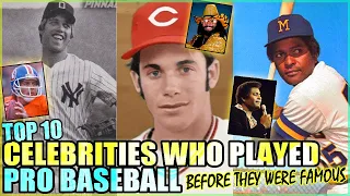 TOP 10 FAMOUS Celebrities Who PLAYED PRO BASEBALL - #1 Is A HUGE HOLLYWOOD ACTOR!!