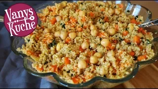 Couscous-Salat mit Kichererbsen (schnell, einfach und lecker)