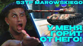 ОН ГОРЕЛ НО ПРОДОЛЖАЛ ТАЩИТЬ! 53TP MARKOWSKIEGO WOT BLITZ, TANKS BLITZ