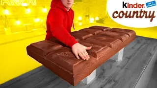 Kinder Country Gigante | Cómo hacer el Kinder Country de bricolaje más grande del mundo por VANZAI