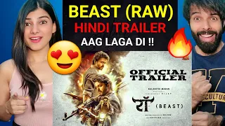 Reaction BEAST (Raw) - Hindi Trailer | Thalapathy Vijay | Sun Pictures | Nelson | Anirudh