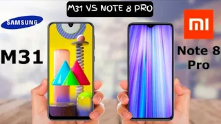 Samsung Galaxy M31 vs  Xiaomi Note 8 Pro