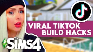 Building an Entire House Using Sims 4 Tiktok Build Hacks ✨ Testing Viral Sims 4 Build Tiktok Hacks 3