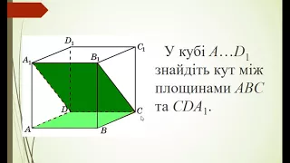 Геометрія 10 клас Двогранний кут