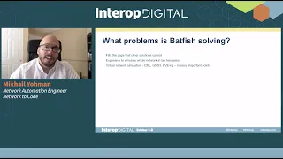Introduction to Batfish for Automated Network Testing & Verification, Interop 2020