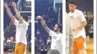 Devin Booker and Ricky Rubio courtside 2019/2020 season