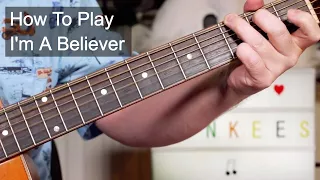 'I'm A Believer' The Monkees Beginner's Guitar Lesson