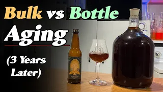 Bulk vs Bottle Aging Home-brew (3 Years Later)