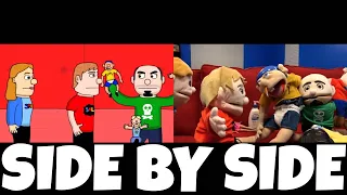 SML Movie: Jeffy Loses His Voice! Animation and Original Video! | Side by Side!
