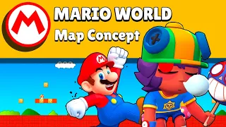 5 vs 5 en concept MODE MARIO WORLD MAP c'est ENORME sur Brawl sur Brawl Stars (mini games)