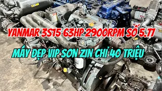 Bán Động Cơ Yanmar 3s15 63hp 2900rpm Số 5,77 Chỉ 40tr Máy DQSD 0369,243,327 Sơn| Tâm Vlog