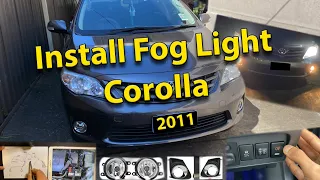 Wiring & Installing of Fog Lights in Corolla 2011 (with diagram)