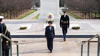 Japanese Minister of Foreign Affairs Visits Arlington National Cemetery