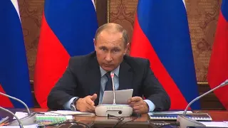 Владимир Путин провёл совещание 14.09.15