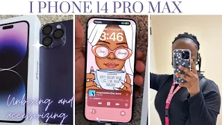 IPHONE 14 PRO MAX 256GB  *Deep Purple* UNBOXING [ from ANDROID TO IOS [ CAMERA TEST + ACCESSORIES ]