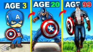 SHINCHAN Surviving 99 YEARS As CAPTAIN AMERICA In GTA 5.. (Mods)