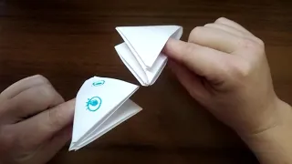 Квакающая лягушка из бумаги (вариант 2) || Оригами