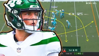 Film Study: MOVING IN THE RIGHT DIRECTION: How Zach Wilson played for the New York Jets Vs Miami