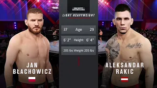 Ufc fight night Jan Blachowicz vs Aleksandar Rakic FULL fight highlights!