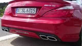 Mercedes SL 63 AMG Performance Pack (R231) exhaust sound, idle, rev