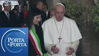 Il Papa in Campidoglio: "Favorire rinascita morale e spirituale di Roma" - Porta a porta 26/03/2019