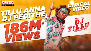 Tillu Anna DJ Pedithe Lyrical | DJ Tillu Songs | Siddhu, Neha Shetty |Vimal Krishna |Ram Miriyala