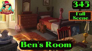 JUNE'S JOURNEY 345 | BEN'S ROOM (Hidden Object Game) *Full Mastered Scene*