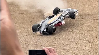 Zhou Guanyu Crash Spectator Fan View 2022 British Silverstone Grand Prix #silverstone #f1 #formula1