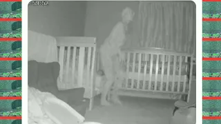 Image of Horned Demon Captured standing over baby's crib