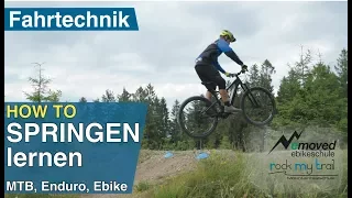 Springen mit dem MTB & eMTB - so geht's! MTB Fahrtechnik Tutorial