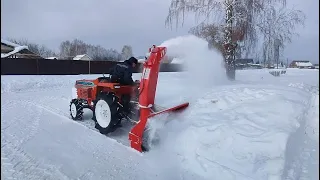 Снегоочиститель шнеко-роторный на минитрактор. СНЕГ-1250. Kubota L1-185