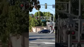 A Car was Crushed by the Train.