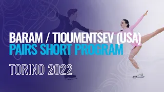 BARAM / TIOUMENTSEV (USA) | Pairs Short Program | Torino 2022 | #JGPFigure