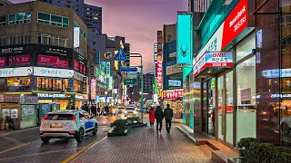 Walking at Friday Night on Seomyeon Street in Busan City, Korea | 4K HDR