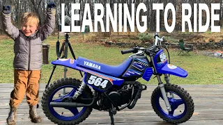 SURPRISING OUR 4 YEAR OLD WITH HIS FIRST DIRTBIKE | YAMAHA PW50