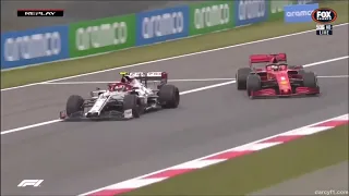 Sebastian Vettel spin Eifel GP 2020